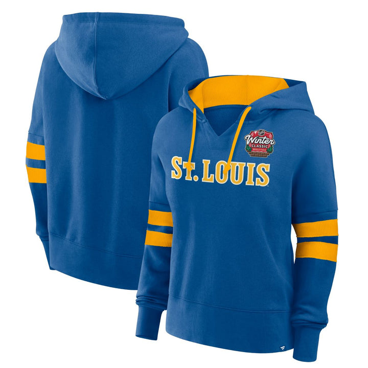 ST. LOUIS BLUES WINTER CLASSIC LADIES HOODIE - AIR FORCE BLUE Apparel & Accessories Fanatics