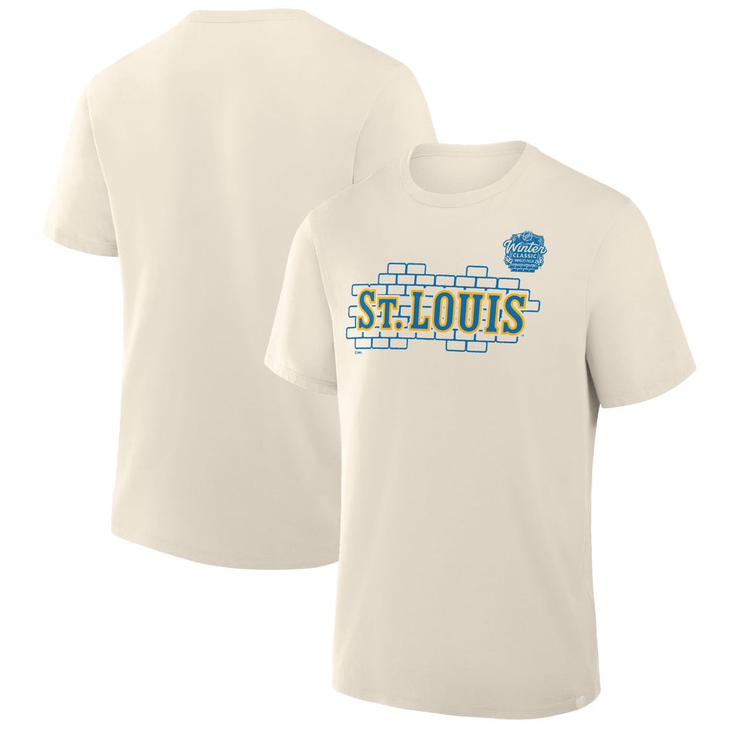 ST. LOUIS BLUES FANATICS WINTER CLASSIC ST. LOUIS TEE - BEIGE T-shirt Fanatics