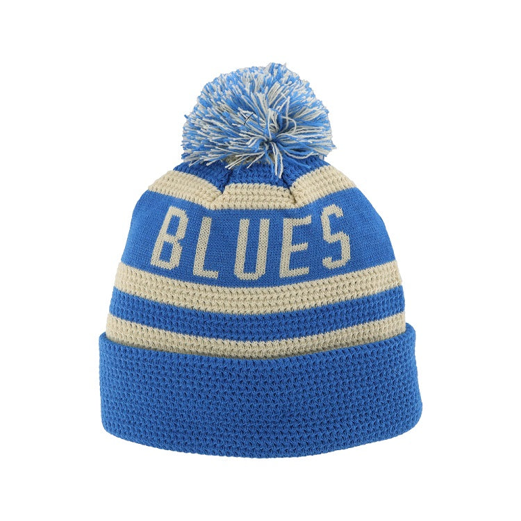 ST. LOUIS BLUES HERITAGE ZEPHYR KLAMMER CUFFED POM KNIT- AIR FORCE BLUE Knit Zephyr   