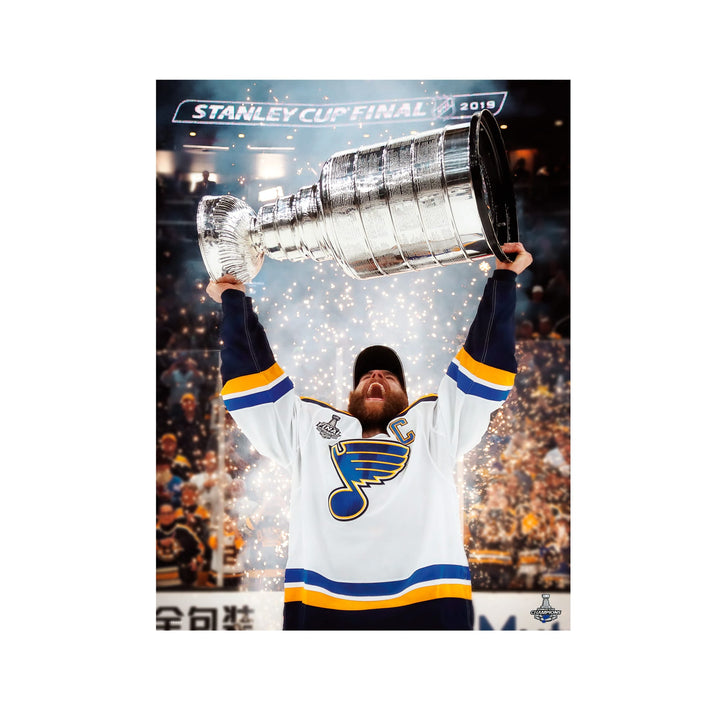 St. Louis Blues: Alex Pietrangelo 2019 Stanley Cup Hoist Mural        - Officially Licensed NHL Removable Wall   Adhesive Decal