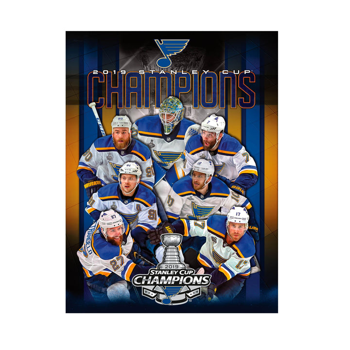 St. Louis Blues:  2019 Stanley Cup Champions Mural        - Officially Licensed NHL Removable Wall   Adhesive Decal