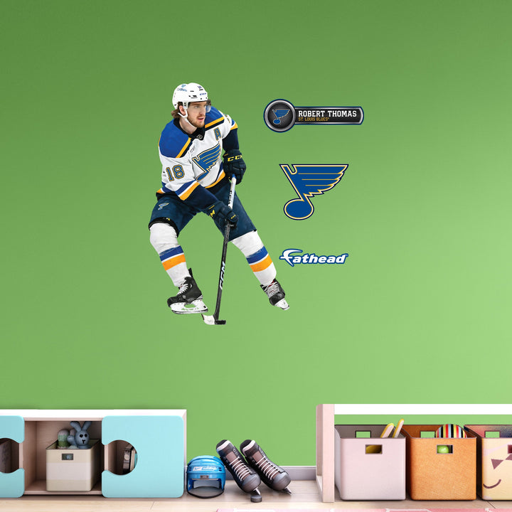 St. Louis Blues: Robert Thomas         - Officially Licensed NHL Removable     Adhesive Decal