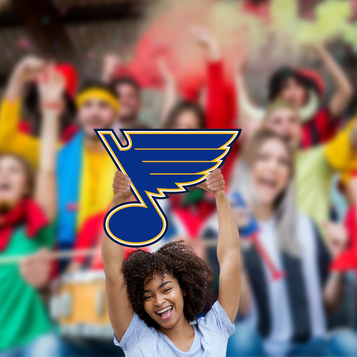 St. Louis Blues:   Logo   Foam Core Cutout  - Officially Licensed NHL    Big Head