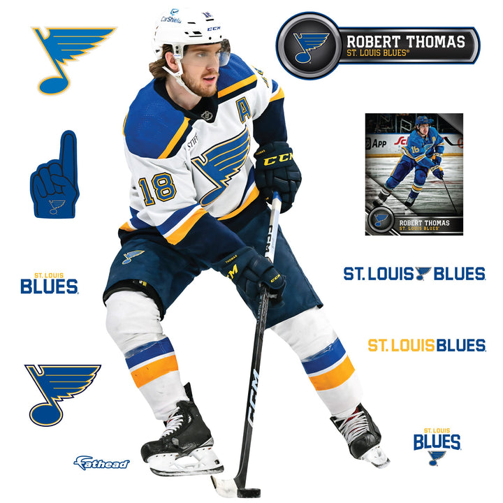 St. Louis Blues: Robert Thomas         - Officially Licensed NHL Removable     Adhesive Decal