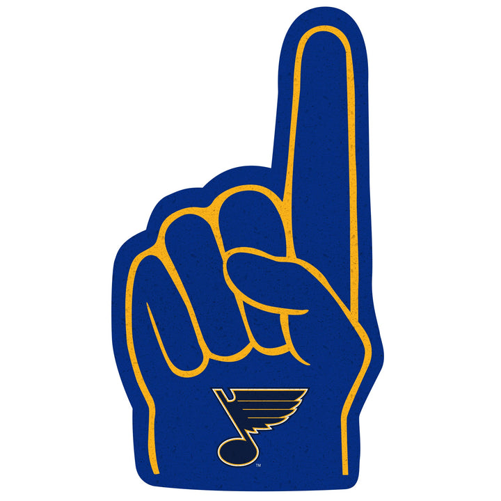 St. Louis Blues: Foamcore Foam Finger Foam Core Cutout - Officially Licensed NHL Big Head