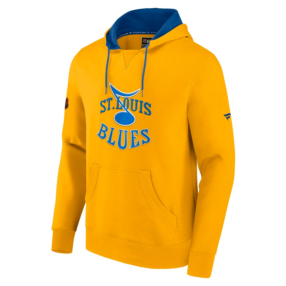 St. Louis Blues Retro Brand Women Black Quad Blend Full Zip Hoodie