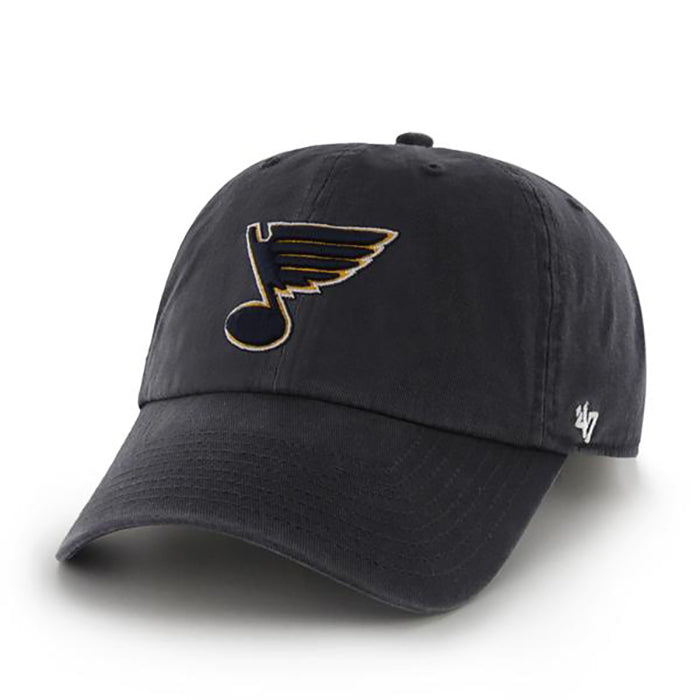 ST. LOUIS BLUES ’47 CLEAN UP ADJUSTABLE HAT- NAVY Hats '47 Brand   