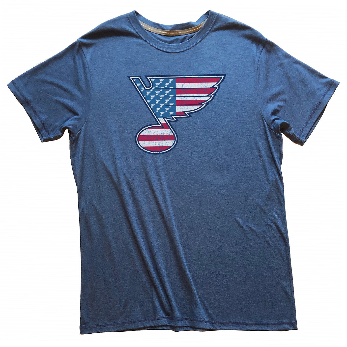 2LU Red White Blue Note Tee STL Authentics