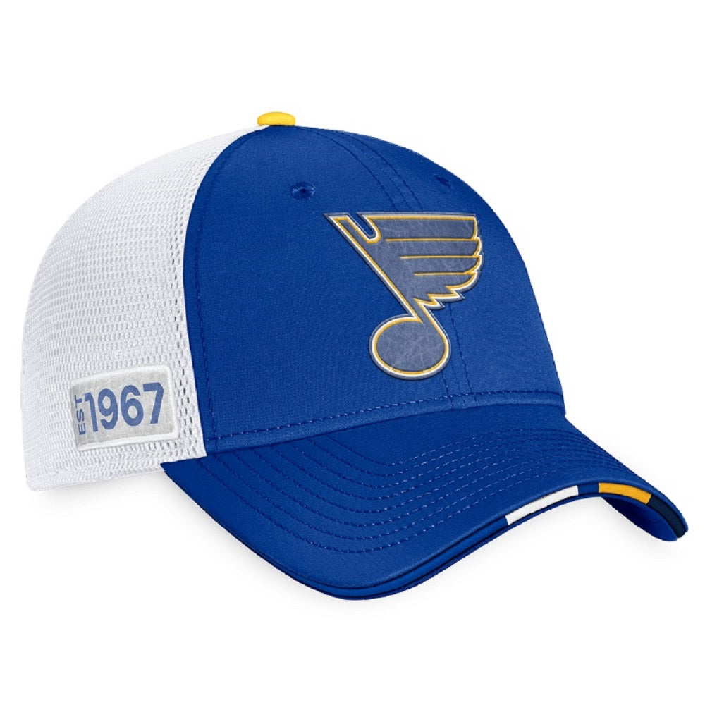 NHL St. Louis Blues 2023-2024 Authentic Pro Draft Trucker Hat