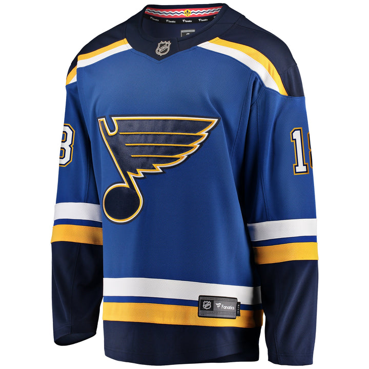 St. Louis Blues Men's Breakaway Jersey - Thomas #18 Jersey Fanatics   