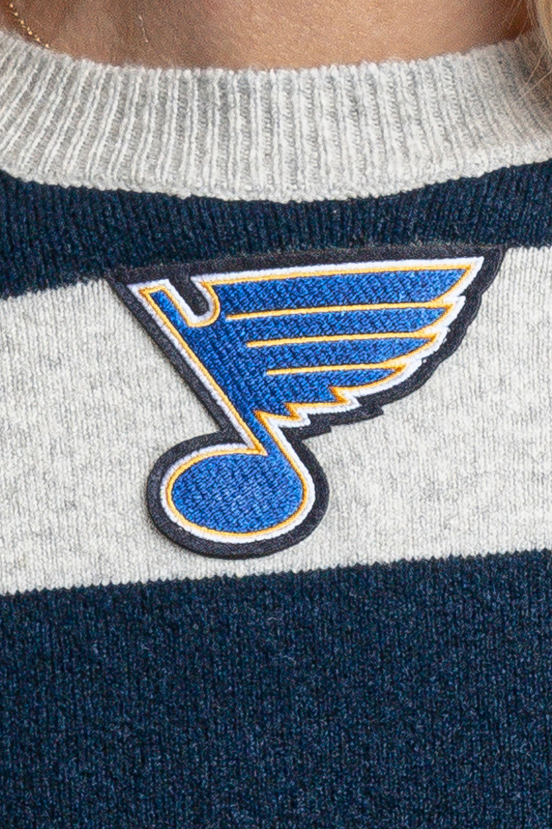 ST. LOUIS BLUES LUSSO SKYE DROP SWEATER