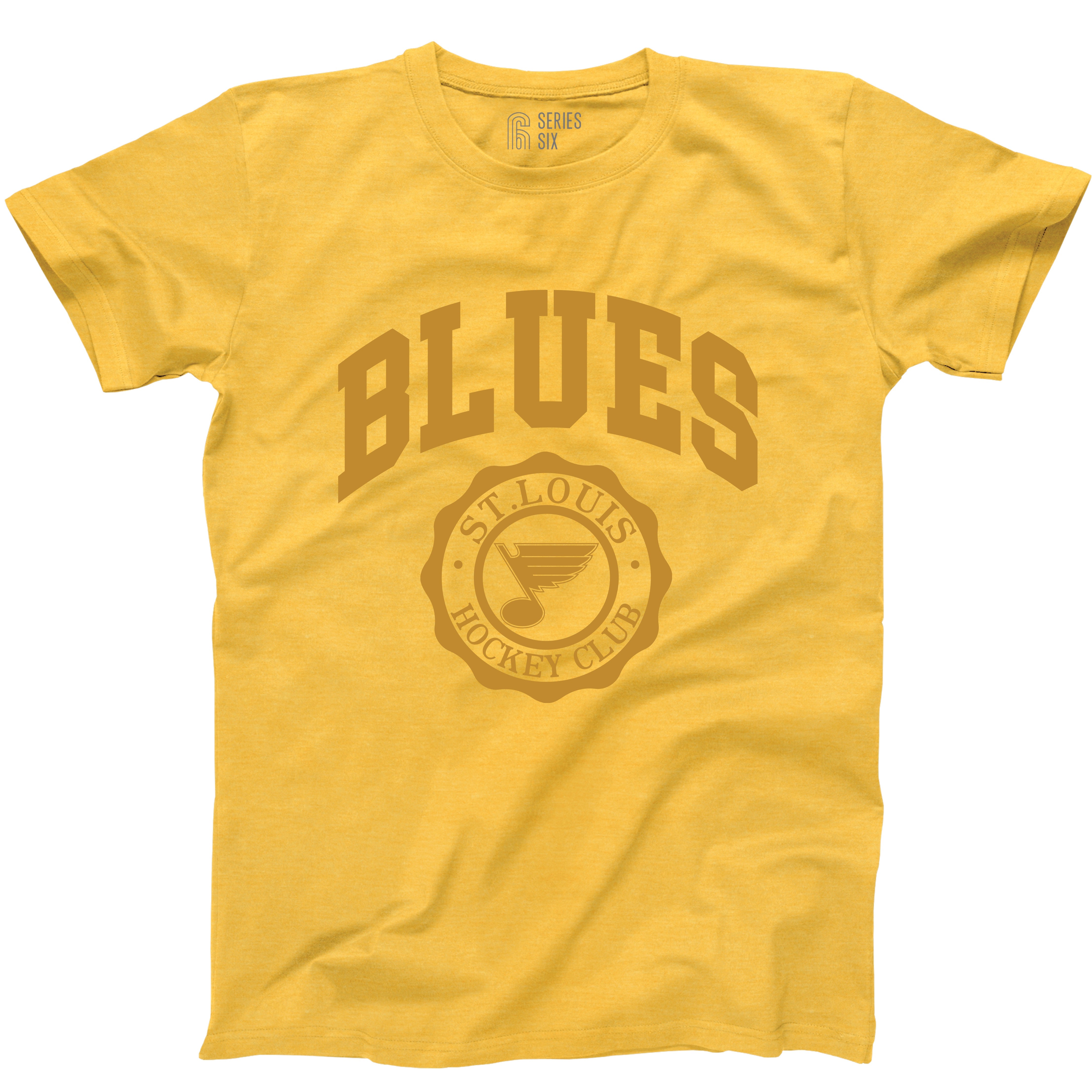 ST. LOUIS BLUES SERIES SIX BLUES COLLEGIATE SHORT SLEEVE TEE STL