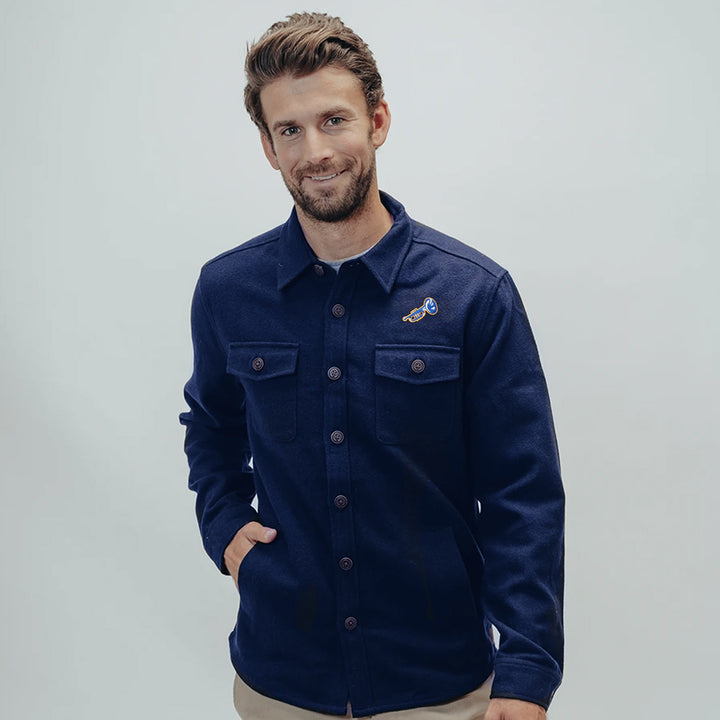 ST. LOUIS BLUES THE NORMAL BRAND BRIGHTSIDE JACKET FLANNEL LINED Outerwear The Normal Brand   