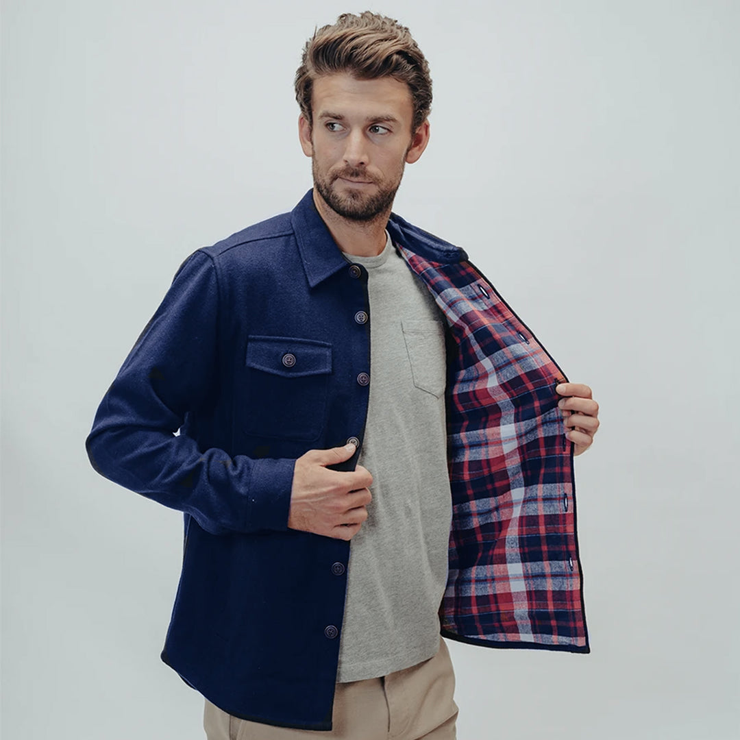 ST. LOUIS BLUES THE NORMAL BRAND BRIGHTSIDE JACKET FLANNEL LINED Outerwear The Normal Brand   