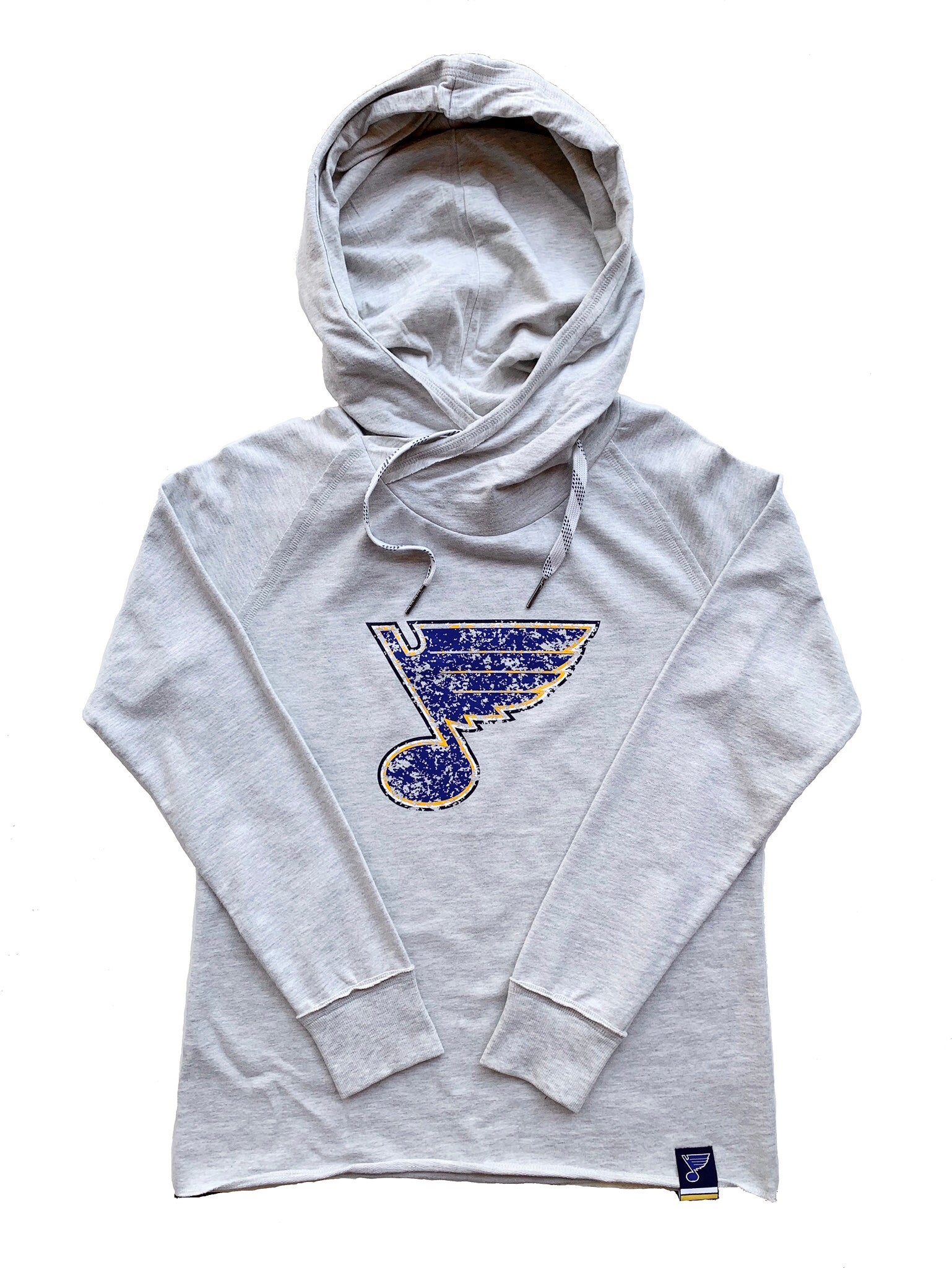 Ladies Crossover Blue Note Hoodie Concrete STL Authentics