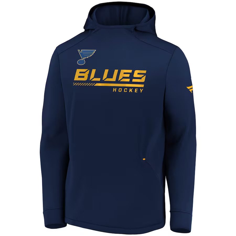 ST. LOUIS BLUES UNDER ARMOUR YOUTH GAMEDAY HOODIE - GRAY