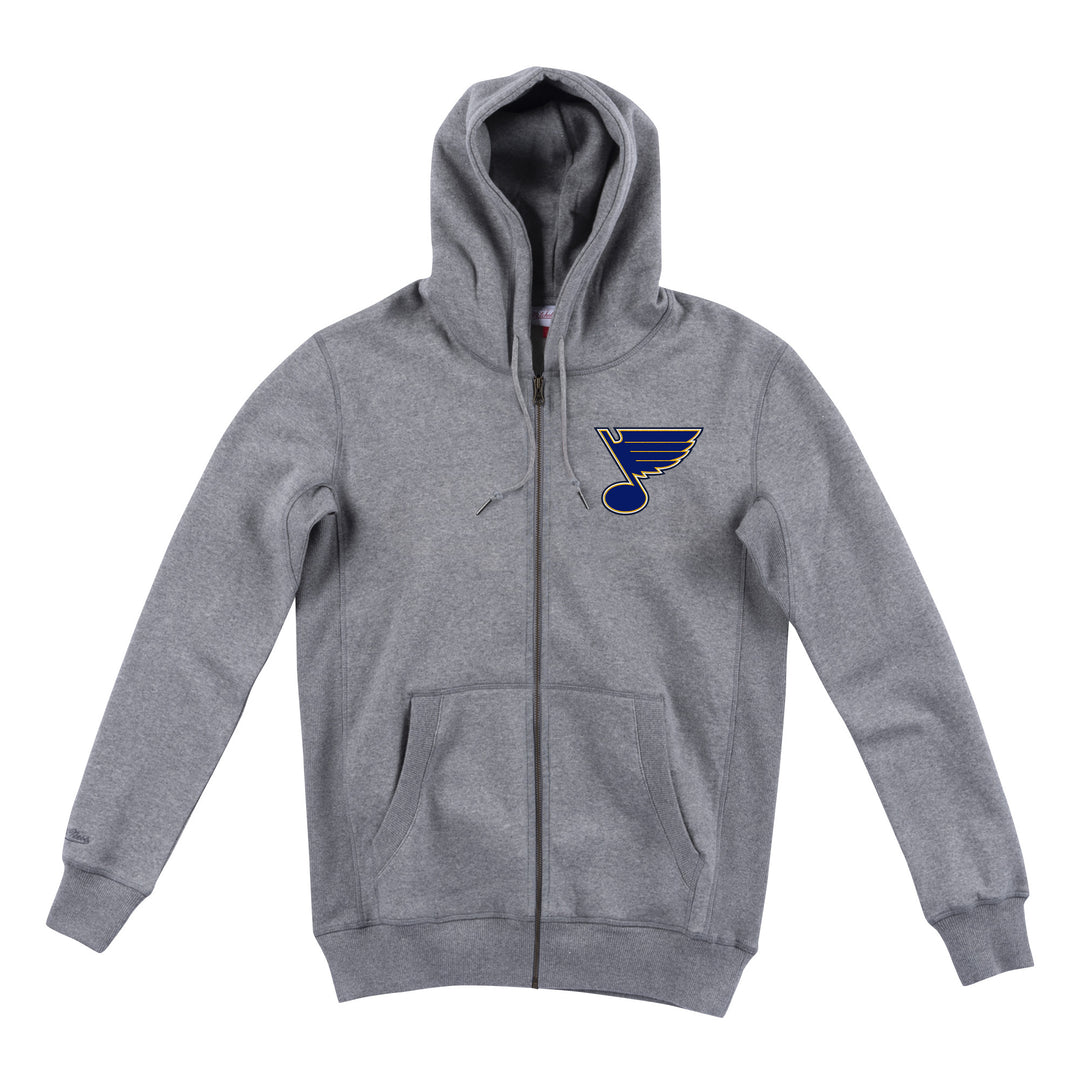 ST. LOUIS BLUES OUTERSTUFF REVERSE RETRO YOUTH HOODIE - YELLOW BLUE