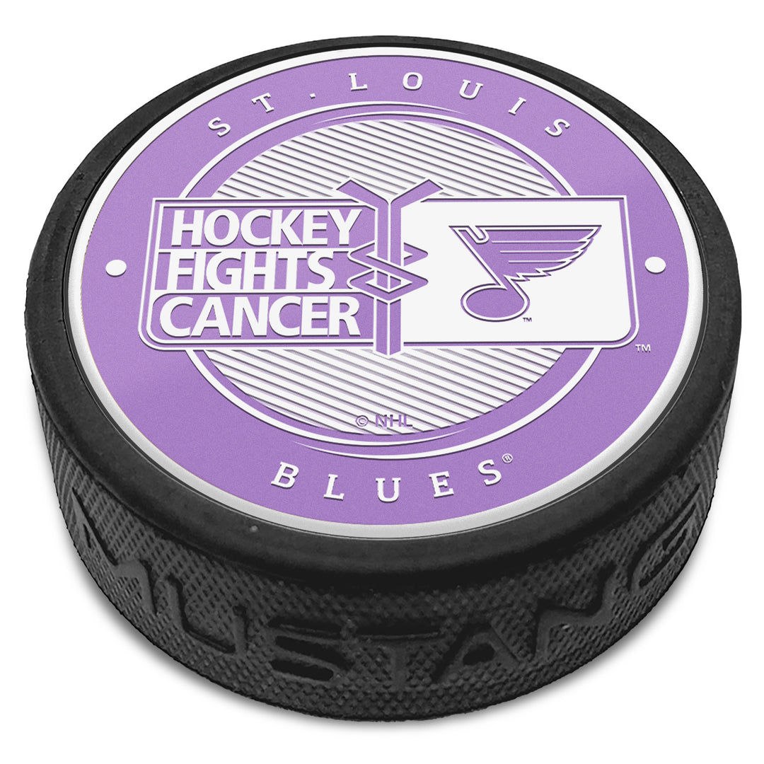 adidas Men's adidas Purple St. Louis Blues 2022 Hockey Fights Cancer Cuffed  Knit Hat with Pom
