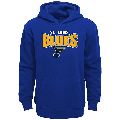 Blue Vintage Youth St. Louis Blues NHL Sweatshirt Kids Boys Size Large L Embroidered