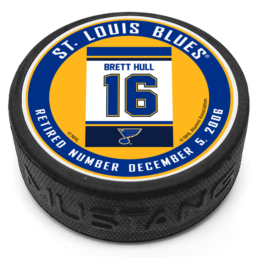 St. Louis Blues Chris Pronger Jersey Retirement Night Warm Up Puck NHL