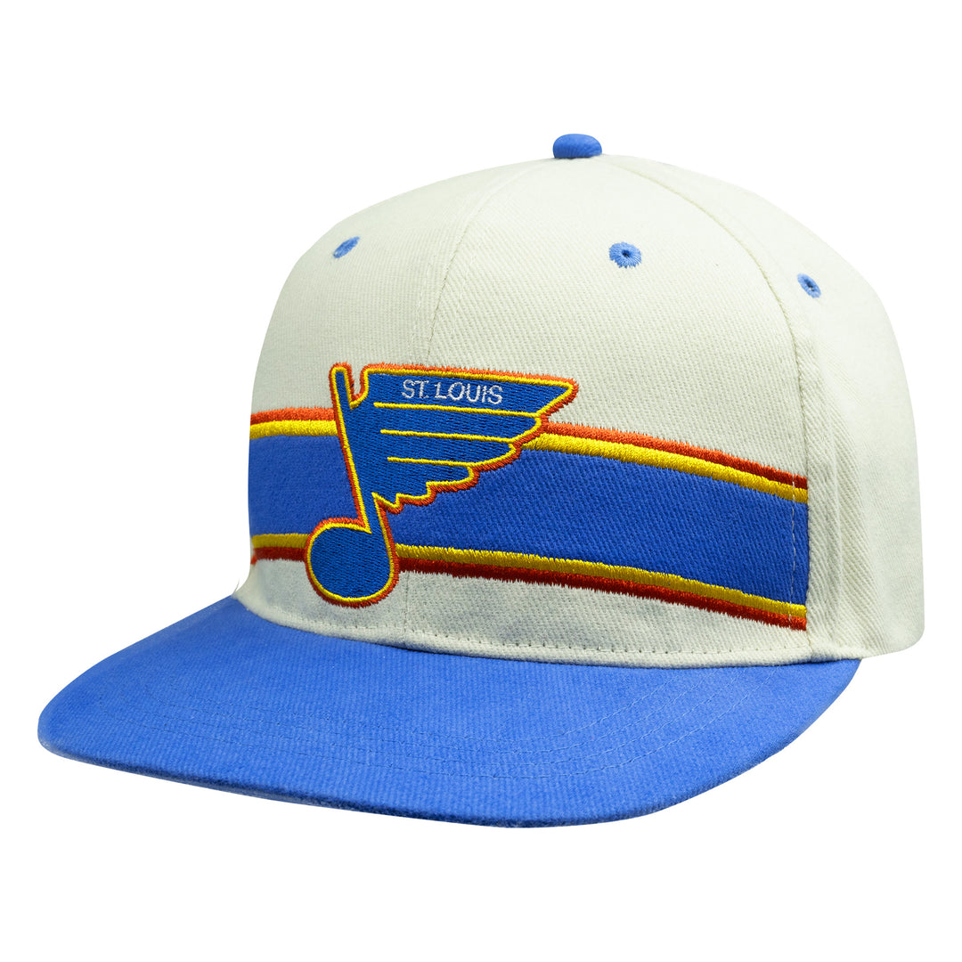 ST. LOUIS BLUES OZZY RETRO SNAPBACK HAT - BEIGE Hat Series Six   