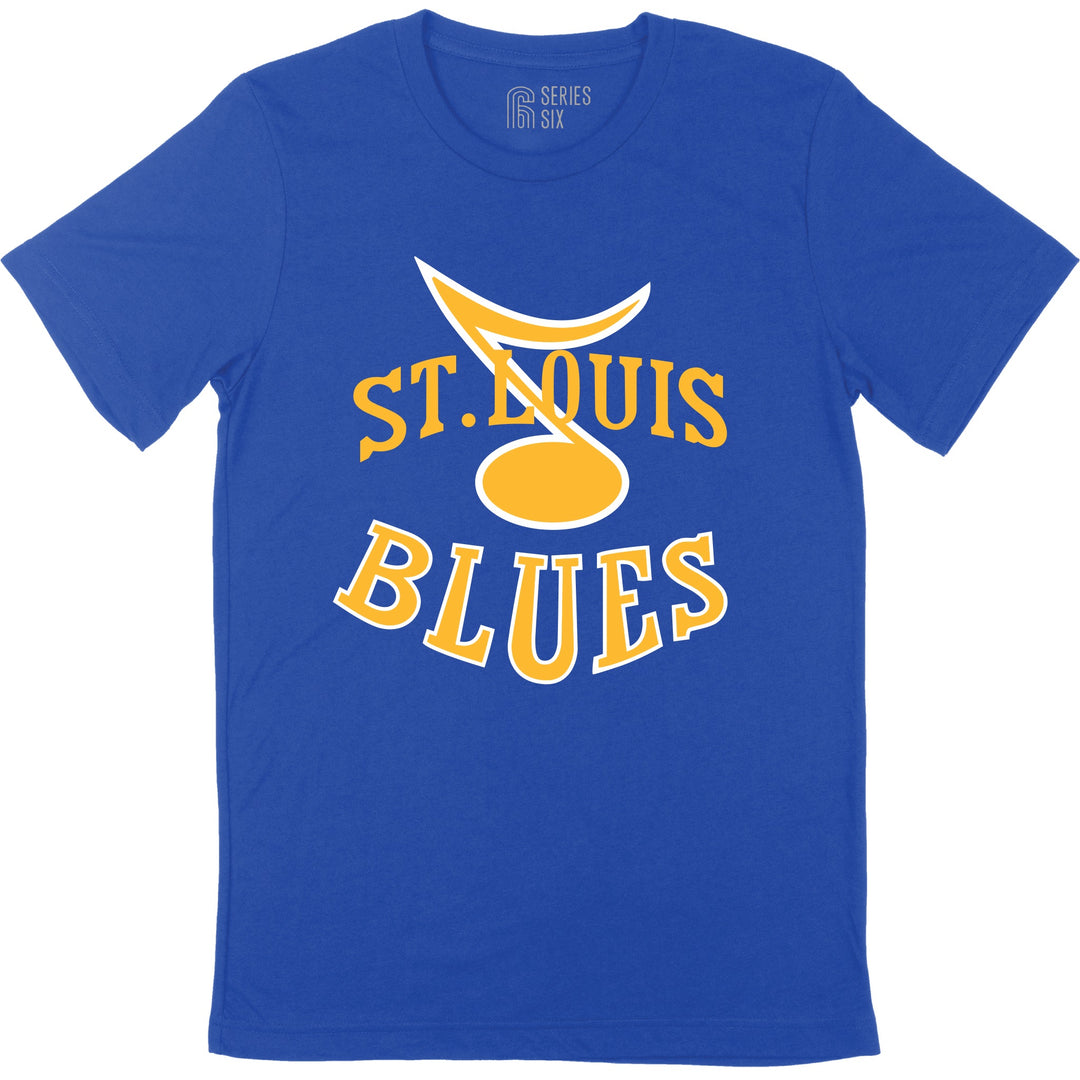 ST. LOUIS BLUES SERIES SIX VINTAGE CREWNECK SWEATER- BLUE