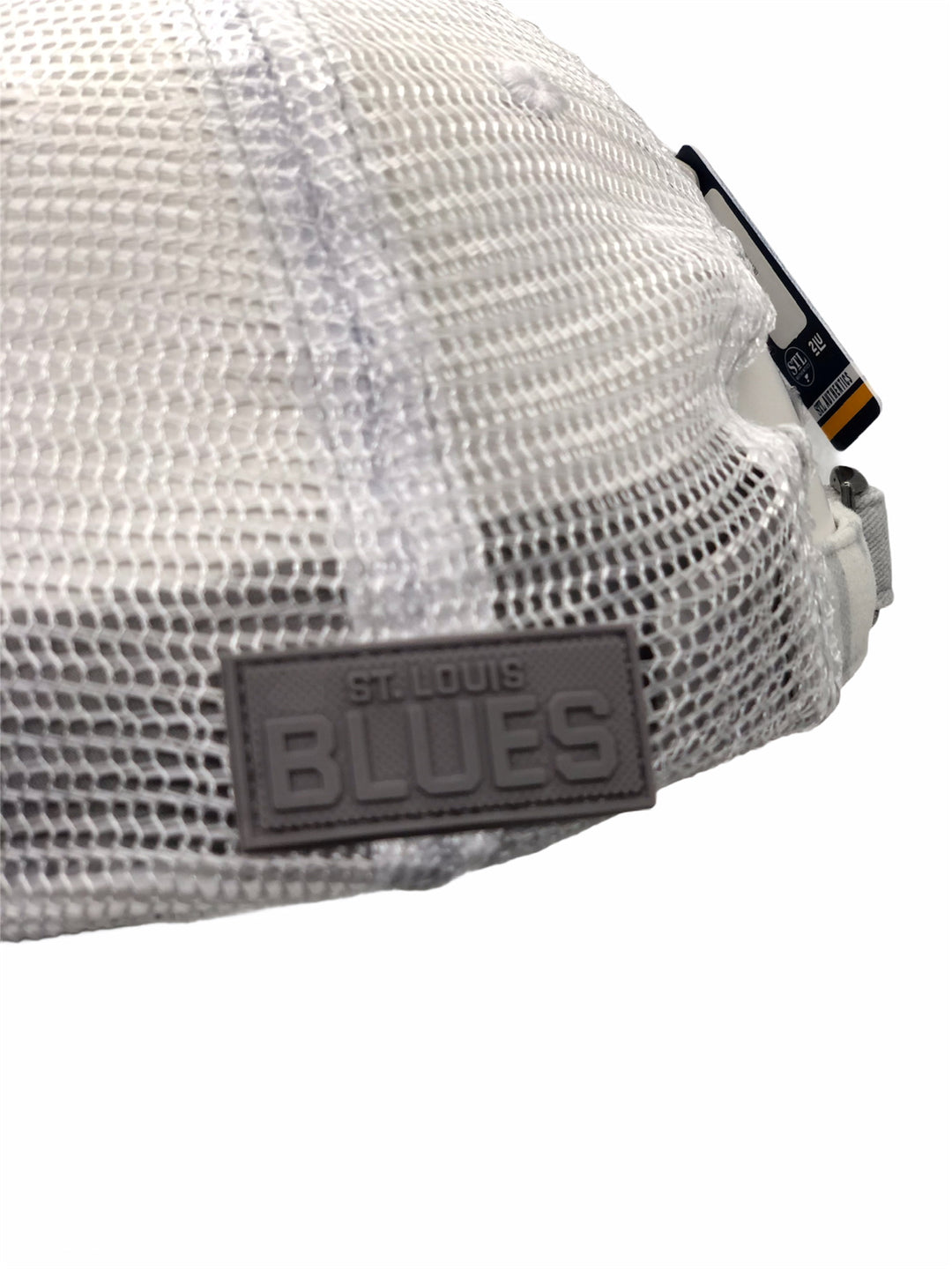 St Louis Blues Hockey Blue Note Camo Strapback Cap Hat Bass Pro Shops Logo  NHL