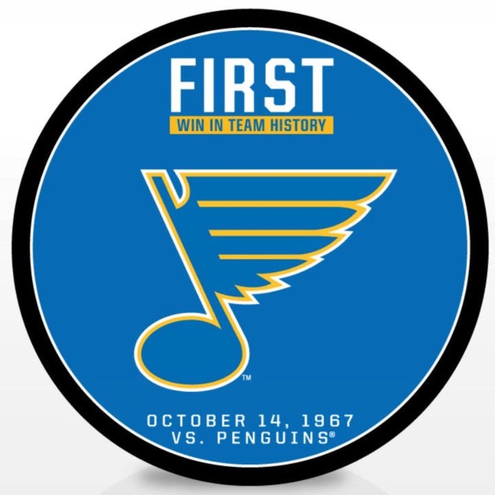 ST. LOUIS BLUES INGLASCO 1967 WIN PUCK  Inglasco   